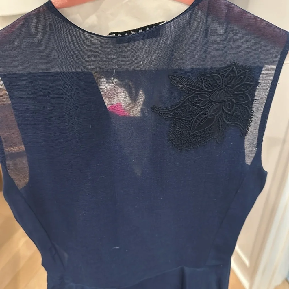 Navy blue Sandro dress - Picture 4 of 4